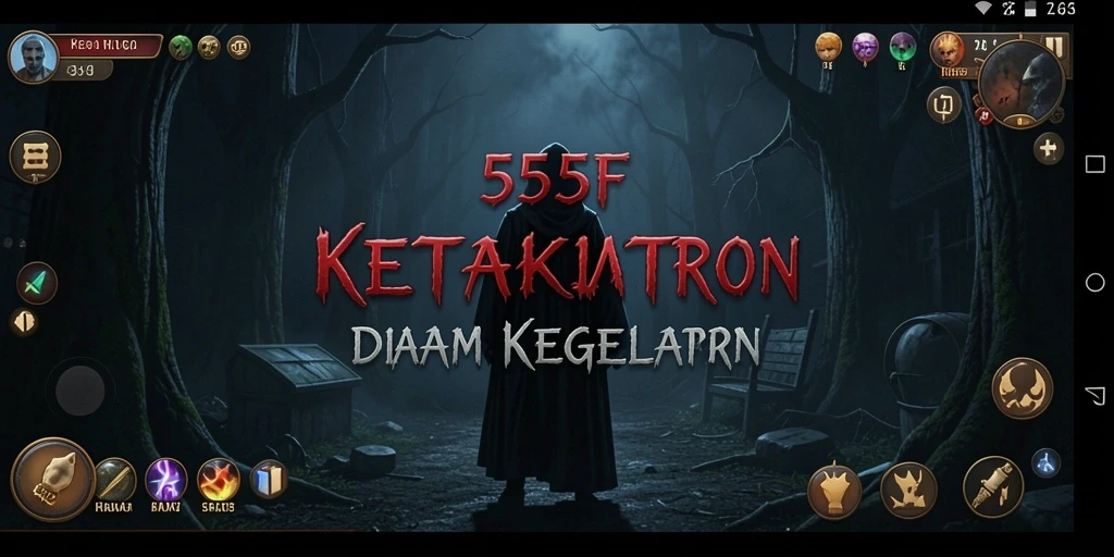 Tangkapan layar menampilkan gameplay menegangkan dari 555F.