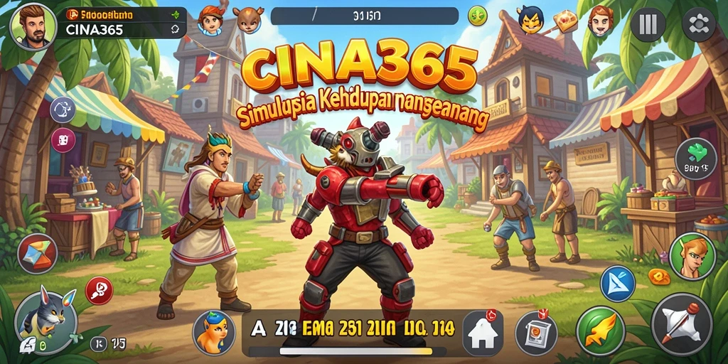 Tampilan menarik dari gameplay CINA365 yang menggambarkan interaksi karakter.