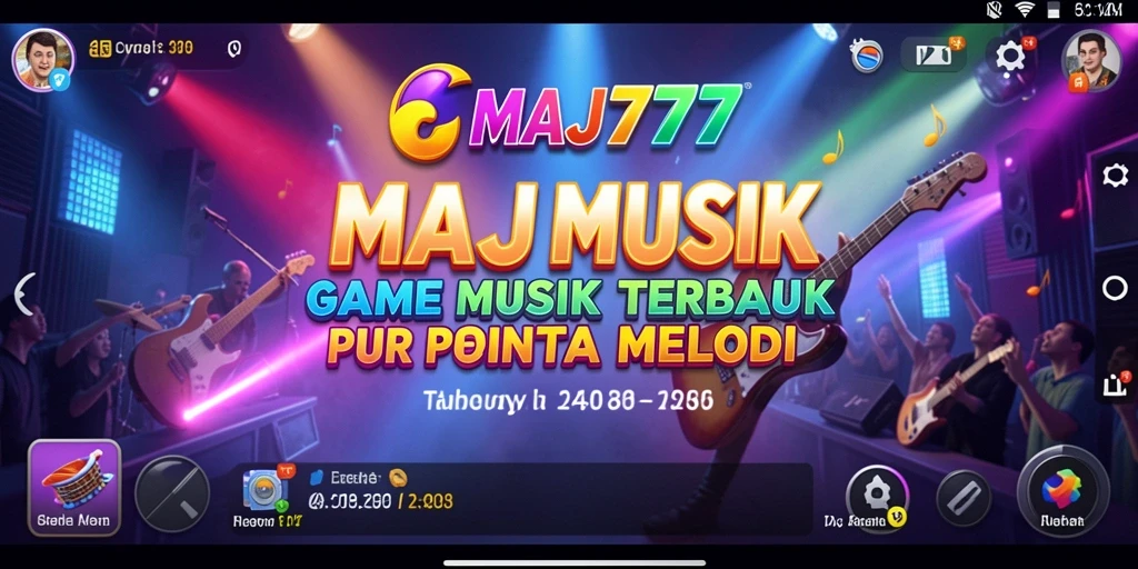 Screenshot gameplay MAJ777 dengan berbagai tantangan musik yang menarik.
