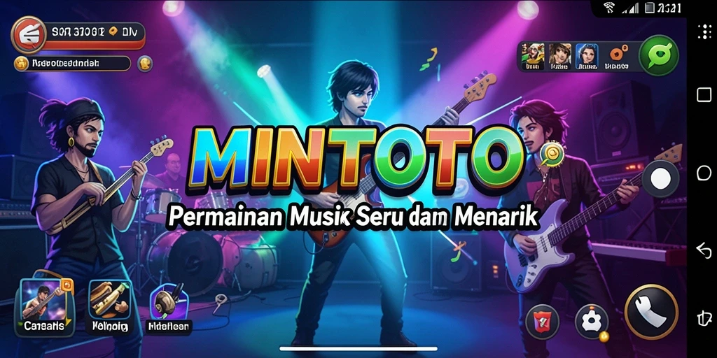 Screenshot MINTOTO menampilkan gameplay menyanyi yang seru dan interaktif.