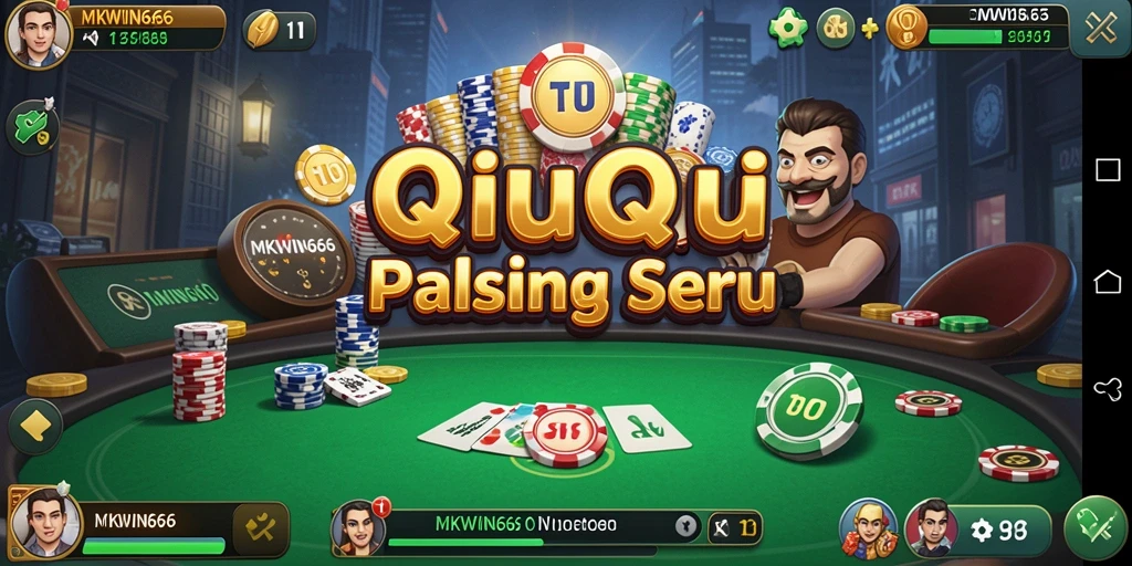 Tampilan gameplay QiuQiu yang mendebarkan dan interaktif.