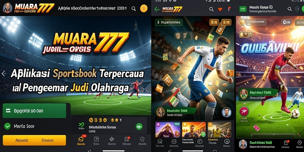 Tampilan antarmuka pengguna <strong>MUARA777</strong> yang menarik saat bertaruh di olahraga.