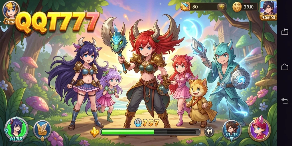 Tangkapan layar dari gameplay QT777 yang menakjubkan.