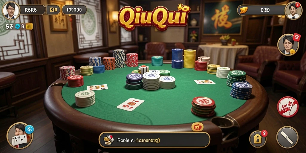 Tampilan seru gameplay QiuQiu di R6R6.