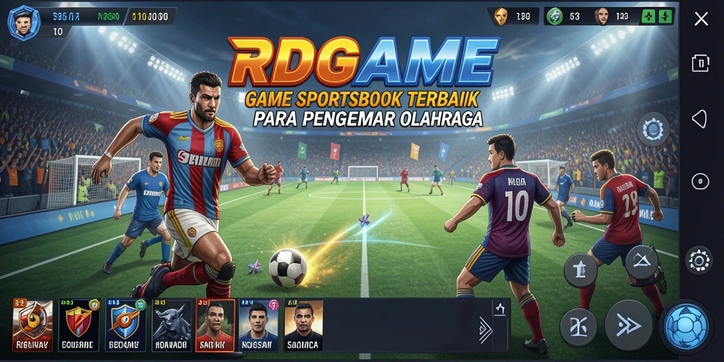 Screenshot RPGAME menampilkan antarmuka taruhan olahraga yang menarik.