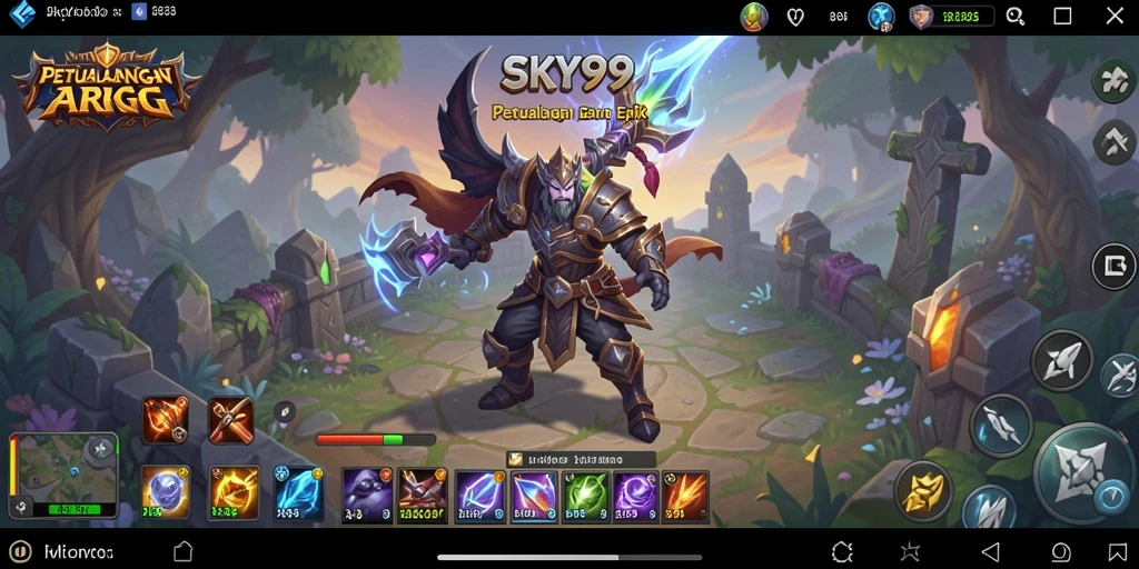 Tampilan gameplay ARPG yang mendebarkan di SKY99.