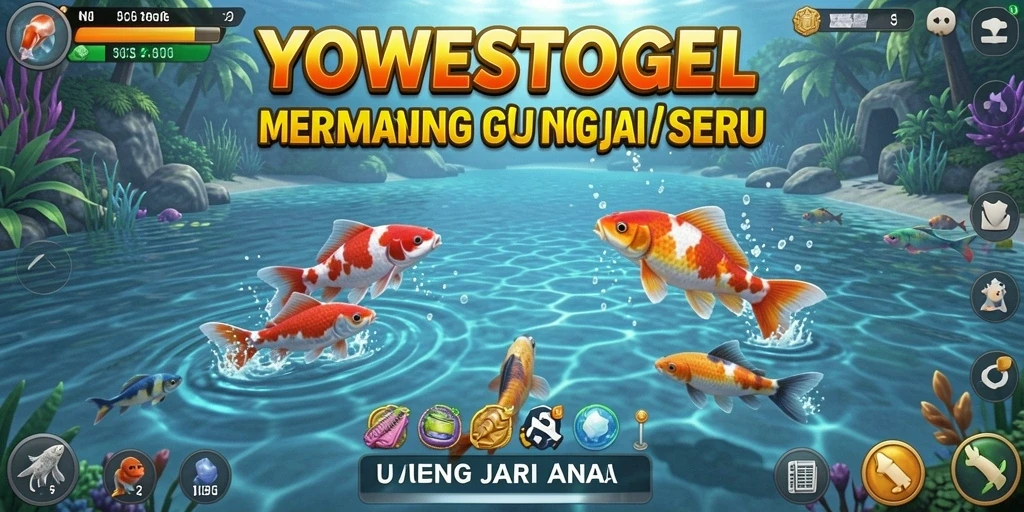 Tangkapan ikan besar dalam YOWESTOGEL, tampilan grafis memukau.